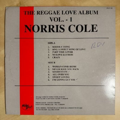 Noris Cole - The Reggae Love Album Vol.1 picture 2