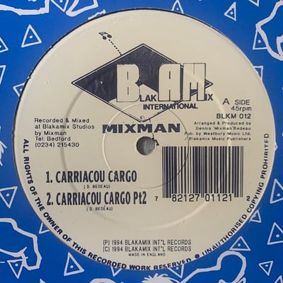 Mixman - Carriacou Cargo / Dub Hawk picture 2