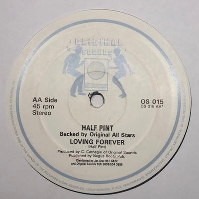 Ricky Chaplin, Half Pint - Na Deal With You / Loving Forever picture 2