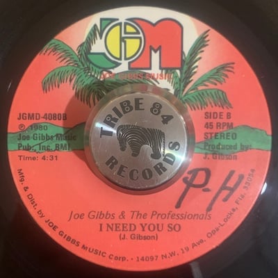 George Nooks, Joe Gibbs & The Professionals - Since I Fell For You / I Need You So picture 2
