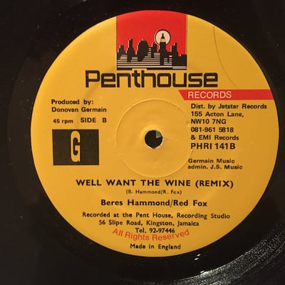 Beres Hammond, Red Fox - Well Want The Wine picture 2