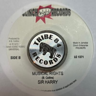 Clinch All Stars, Sir Harry - Declaration Of Dub / Musical Rights picture 2