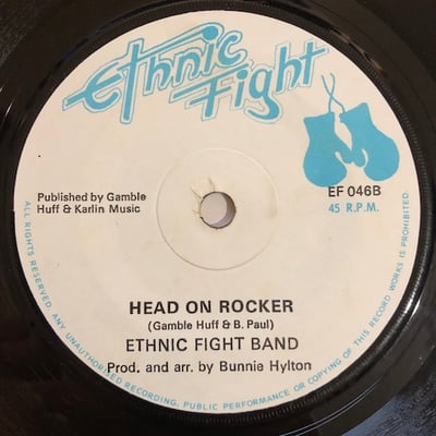 Bobby Davis, Ethnic Fight Band - My Head's On Straight / Head On Rocker picture 2
