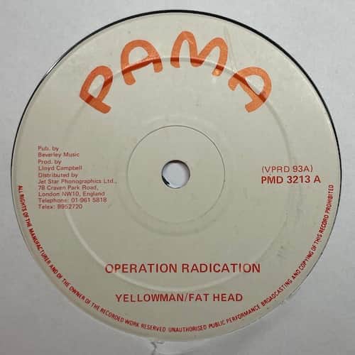 Yellowman & Fathead – Operation Radication