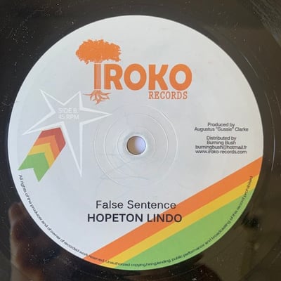 Hopeton Lindo - African Choice / False Sentence picture 2