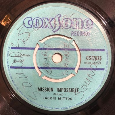 Jackie Mittoo, The Actions - Mission Impossible / Giddy-Uppicture