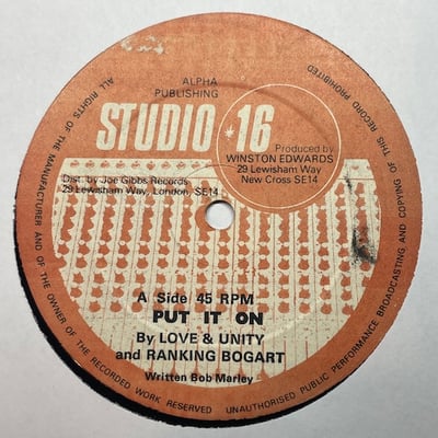 Love & Unity, Ranking Bogart - Put It On picture 2