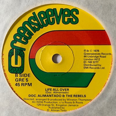 Dr. Alimantado, The Rebels - Still Alive / Life All Over picture 2