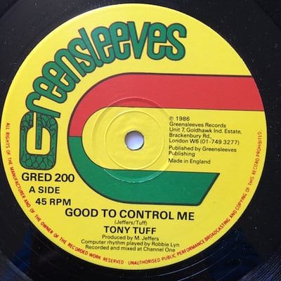 Tony Tuff - Good To Control Me picture 2
