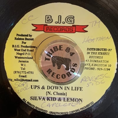 Capleton, Silva Kid & Lemon - Jah Lift My Head / Ups & Down In Life picture 2