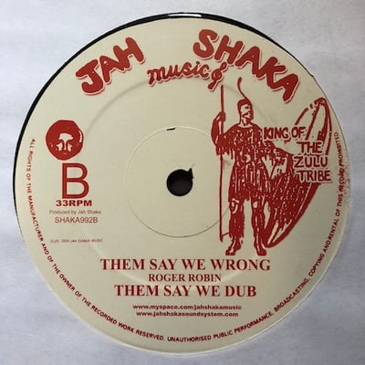 Roger Robin - Journey On/ Them Say We Wrong picture 2