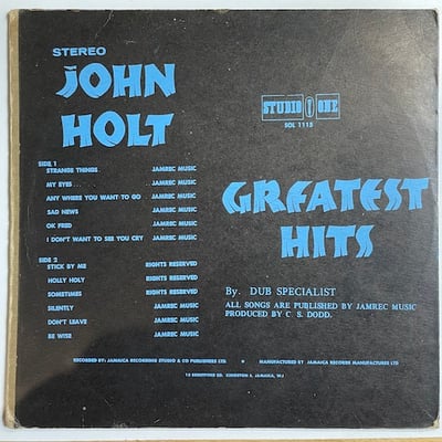 John Holt - Greatest Hits picture 2