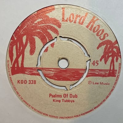 Carlton Patterson, Leroy Brown, King Tubby - Not Responsible / Psalms Of Dub picture 2