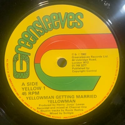 Yellowman - Yellowman Getting Married picture 3