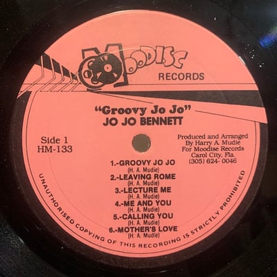 Jo Jo Bennett, Mudies All Stars - Groovy Joe picture 3