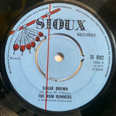 Sammy Jones, The Rum Runners - Mendocino / Sugar Brown picture 2