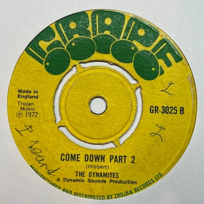 Carey Johnson, Lloyd Young, The Dynamites - Come Down Part 1 picture 2