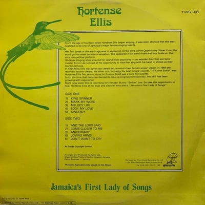 Hortense Ellis - Jamaica's First Lady Of Songs picture 2