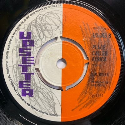 The Upsetters, Junior Byles - Earthquake / Place Called Africa picture 2