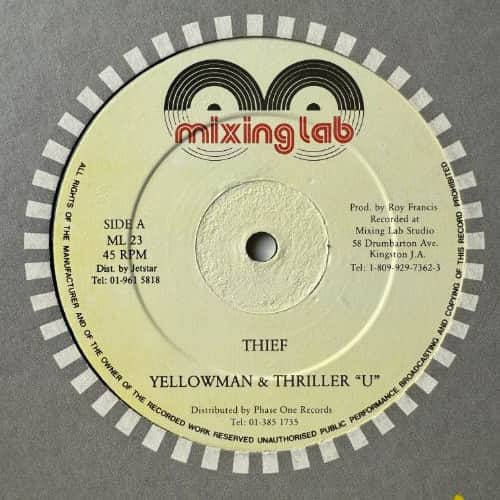 Yellowman, Thriller U – Thief / Substitute For Your Love