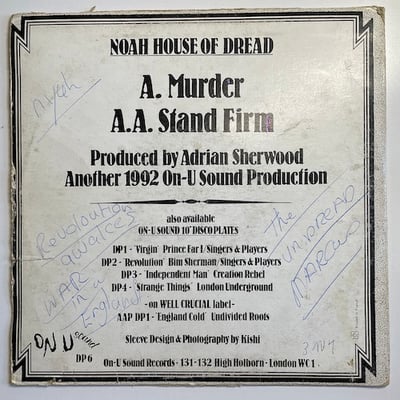 Noah House Of Dread - Murder / Stand Firm picture 2