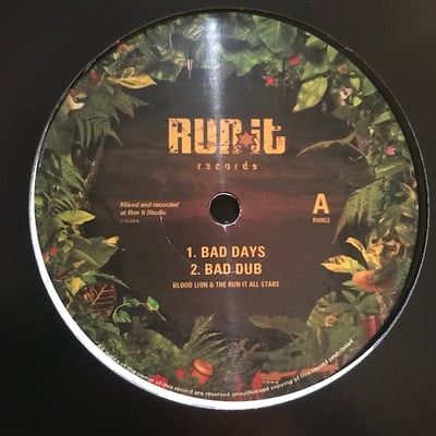 Blood Lion, The Run It All Stars - Bad Days / Wadada picture 2