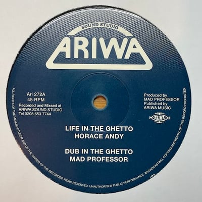 Horace Andy - Life In The Ghetto / Rock A Bye Baby picture 3