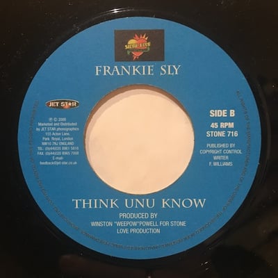 Elephant Man, Frankie Sly - Screechie / Think Unu Know picture 2