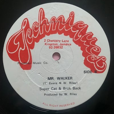 The Techniques, Super Cat, Brok Back - Play Girl / Mr. Walker picture 2