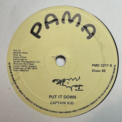 Bobby Melody, Captain Kid - Drewsland Rock / Put It Down picture 2