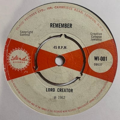 Lord Creator - Independent Jamaica Calypso /  Remember picture 2