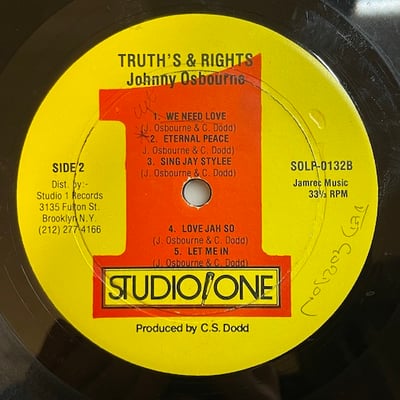 Johnny Osbourne - Truths And Rights picture 2