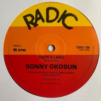 Sonny Okosun - Fire In Soweto - Papa's Land picture 2