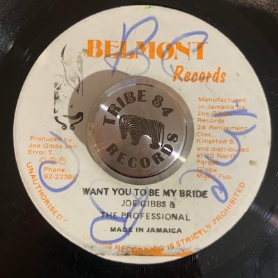 JC Lodge, Joe Gibbs & The Professionals - Someone Loves You Honey / Want You To Be My Bride picture 2