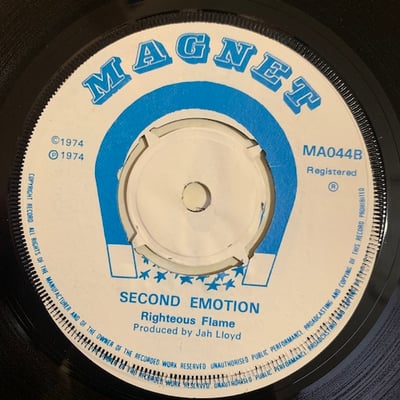 Jah Lloyd, The Righteous Flames - This Yah Corner / Second Emotion picture 2