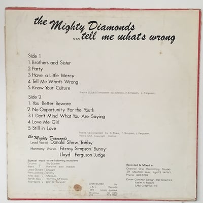 The Mighty Diamonds - ....Tell Me What's Wrong picture 2