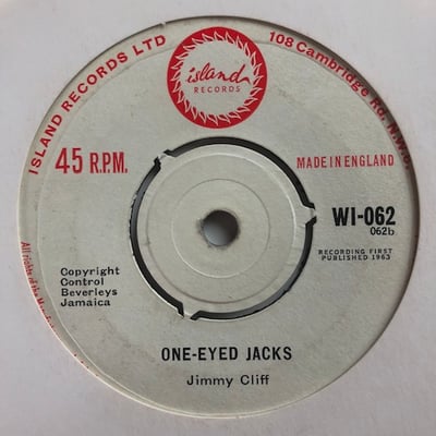 Jimmy Cliff - My Lucky Day / One-Eyed Jacks picture 2