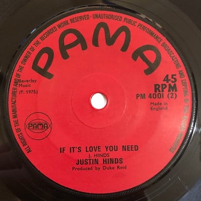 Justin Hinds - Sinners Where Are You Going To Hide / If It's Love You Need picture 2