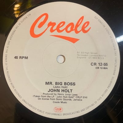 John Holt - Mr Big Boss / Cherrypicture