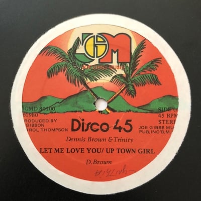Dennis Brown, Trinity - Let Me Love You / Uptown Girl picture 2