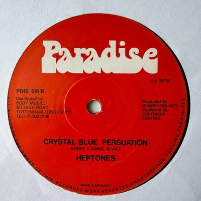 The Heptones - Suspicious Minds / Crystal Blue Persuation picture 2