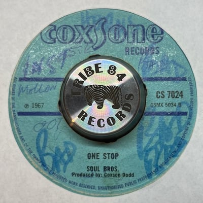 The Tennors, The Soul Brothers - Pressure And Slide / One Stop picture 2