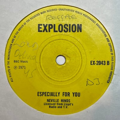 Neville Hinds, Blake Boy - Delivered / Especially For You picture 2