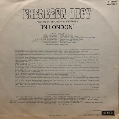 Ebenezer Obey & His International Brothers - In London picture 2
