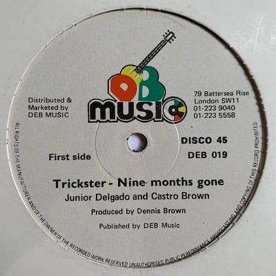 Junior Delgado, Castro Brown, Carlton And The Shoes - Trickster - Nine Months Gone / Better Days picture 2