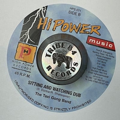 Ranking Dread, The Taxi Gang - Stylelily (Lots Of Loving) / Sitting And Watching Dub picture 2