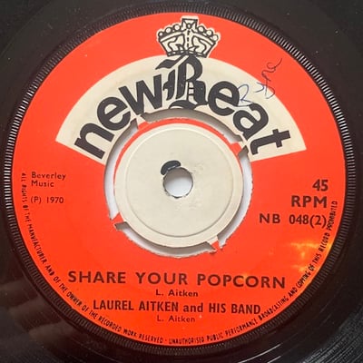 The Laurel Aitken Band - Mr. Popcorn / Share Your Popcorn picture 2