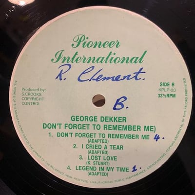 George Dekker - Don't Forget To Remember Me picture 2