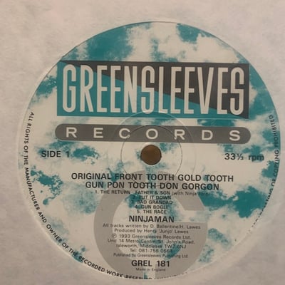 Ninjaman - Original Front Tooth Gold Tooth Gun Pon Tooth Don Gorgon! picture 4