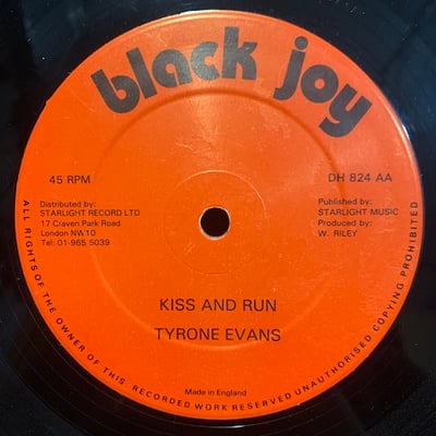 The Techniques, Tyrone Evans - Never Fall In Love Again / Kiss And Run picture 2